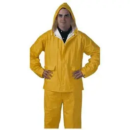 Yellow Double-Ply Pvc Rain Suit – 0.25Mm Thickness, Xxl Size 1