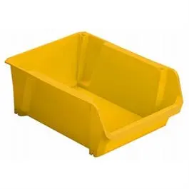 Yellow Polypropylene Storage Bin – 13.25 X 5.875 X 9 Inches 1