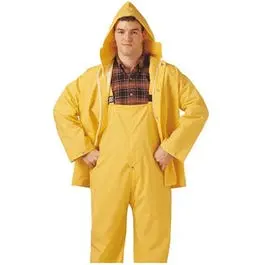 Yellow Pvc-Coated Polyester Rain Suit – 0.35 Mm, Large Size 1