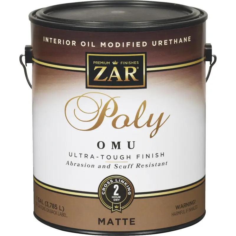 Zar Interior Oil-Modified Urethane Polyurethane In Matte Finish (1 Gallon) 1
