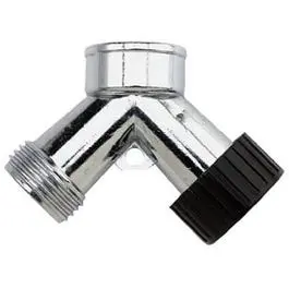 Zinc-Coated Dual-Outlet Pipe Y Connector 1