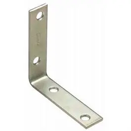 Zinc Corner Iron Brackets – 4-Pack, 3 In X 0.75 In 1
