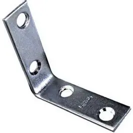 Zinc Corner Iron Kit – 4-Pack, 2 In X 5/8 In 1