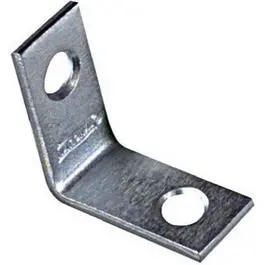 Zinc Corner Reinforcement Braces – 4-Pack, 1 In X 0.5 In 1
