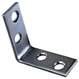Zinc Corner Supports – 4-Pack, 1.5 In X 5/8 In 1