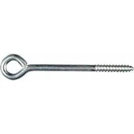 Zinc Lag Screw Eye Hook – 1/4" X 5" 1