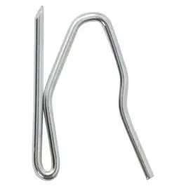 Zinc Pin-On Drapery Hooks – 1.5-Inch Length, 14-Piece Pack 1