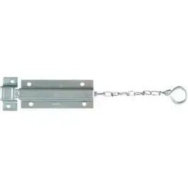 Zinc-Plated 6-Inch Door Chain Bolt 1