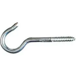 Zinc-Plated Ceiling Hook – #4 Gauge, 3-7/8-Inch Length 1