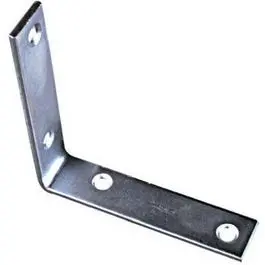 Zinc-Plated Corner Brace – 4" X 7/8" 1