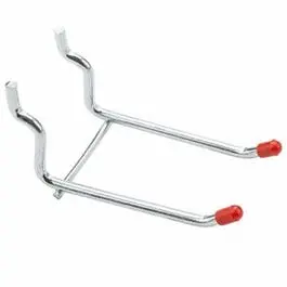 Zinc-Plated Double Pegboard Hook – 3-Inch Industrial Duty, 2-Pack 1