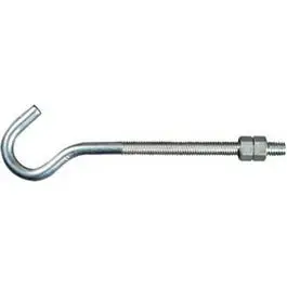 Zinc-Plated Hook Bolt – 3/8-Inch Diameter × 7-Inch Length 1