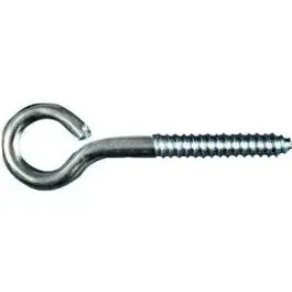 Zinc-Plated Lag Screw Eye Hook – 3/8" X 4.5" 1