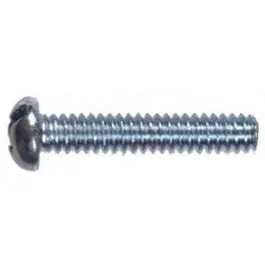 Zinc-Plated Slotted Round Head Machine Screws – #10-24 X 1.5 Inches (100-Pack) 1