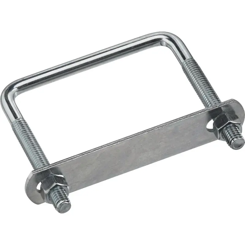 Zinc-Plated Square U-Bolt: 3/8" X 3-5/8" X 4" 1