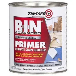 Zinsser B.I.N. Advanced Synthetic Shellac Primer – Bright White, 1 Quart 1